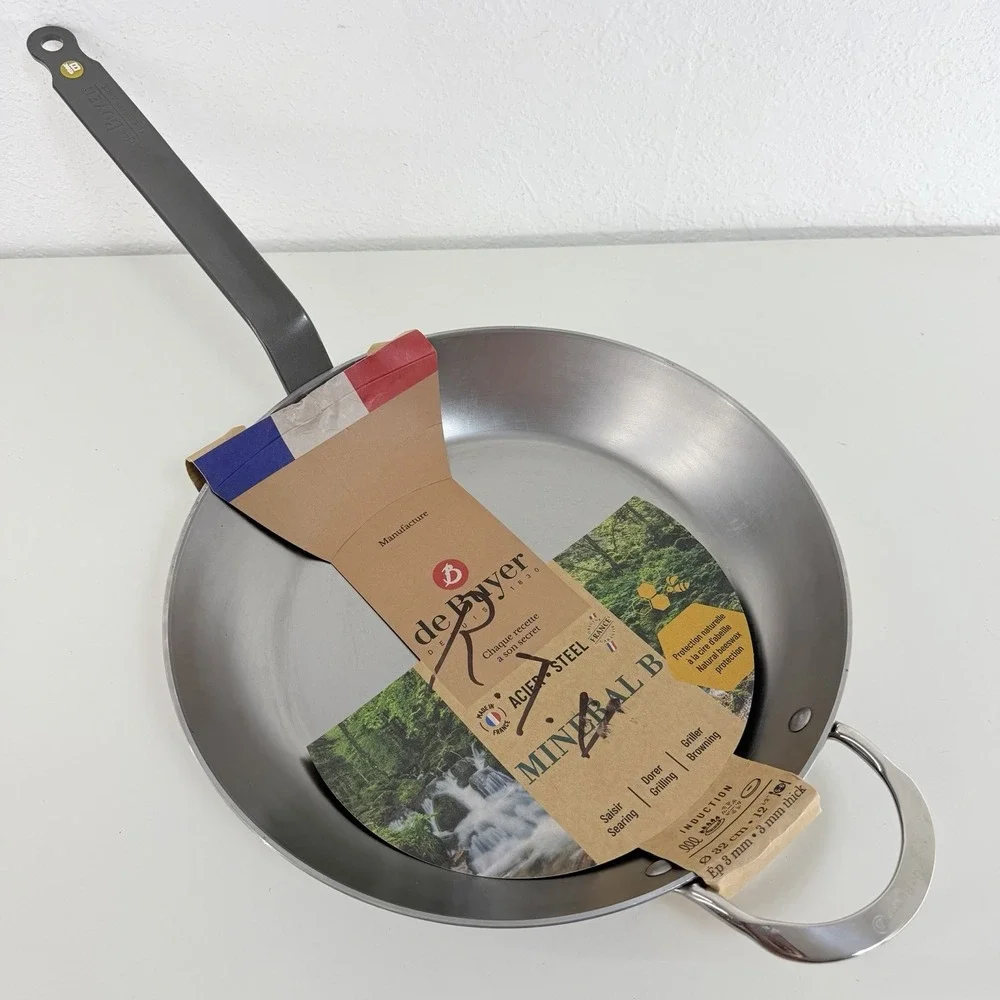 de Buyer MINERAL B Carbon Steel Fry Pan 12.5